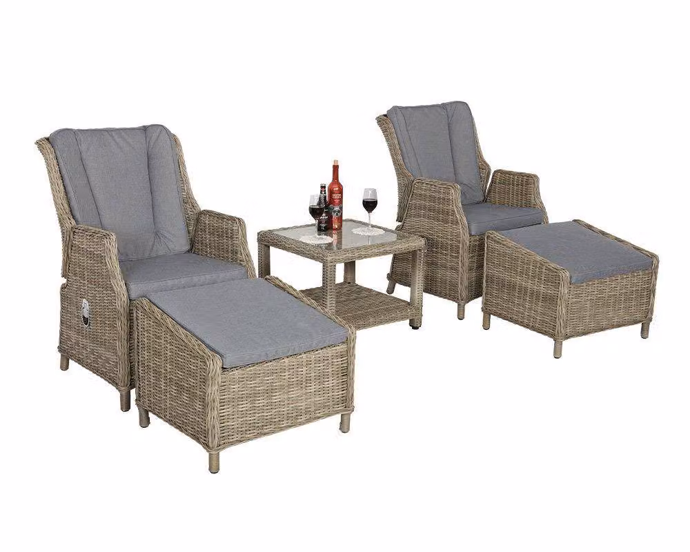 Royalcraft Wentworth 3pc Comfort Companion Set in Beige with Powder Coated Aluminium Frame, 2-Seater Sofa, Lounge Armchair and Coffee Table – 2