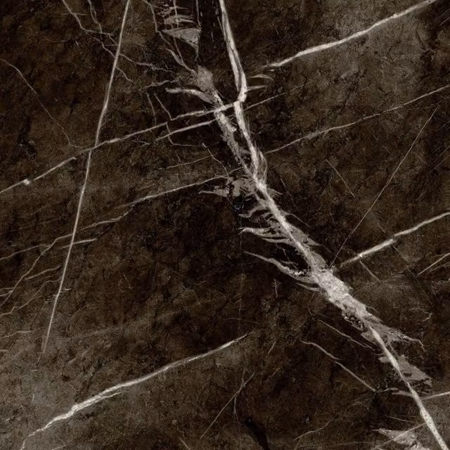 Vinyl Flooring UK Black Stone Effect 2.5mm Vinyl Flooring Sheet, W: 400 cm, L: 700 cm