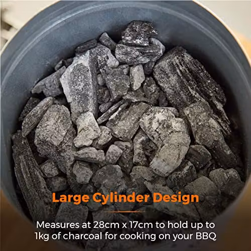 Tower Outdoor Living Charcoal Starter Pan in Silver Stainless Steel, W/D/H: 28.0 x 28.0 x 17.0 cm – 3