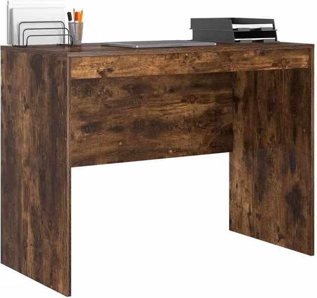 Berkfield Home Modern Writing Desk in Brown, W/D/H: 100 x 50 x 76 cm – 1