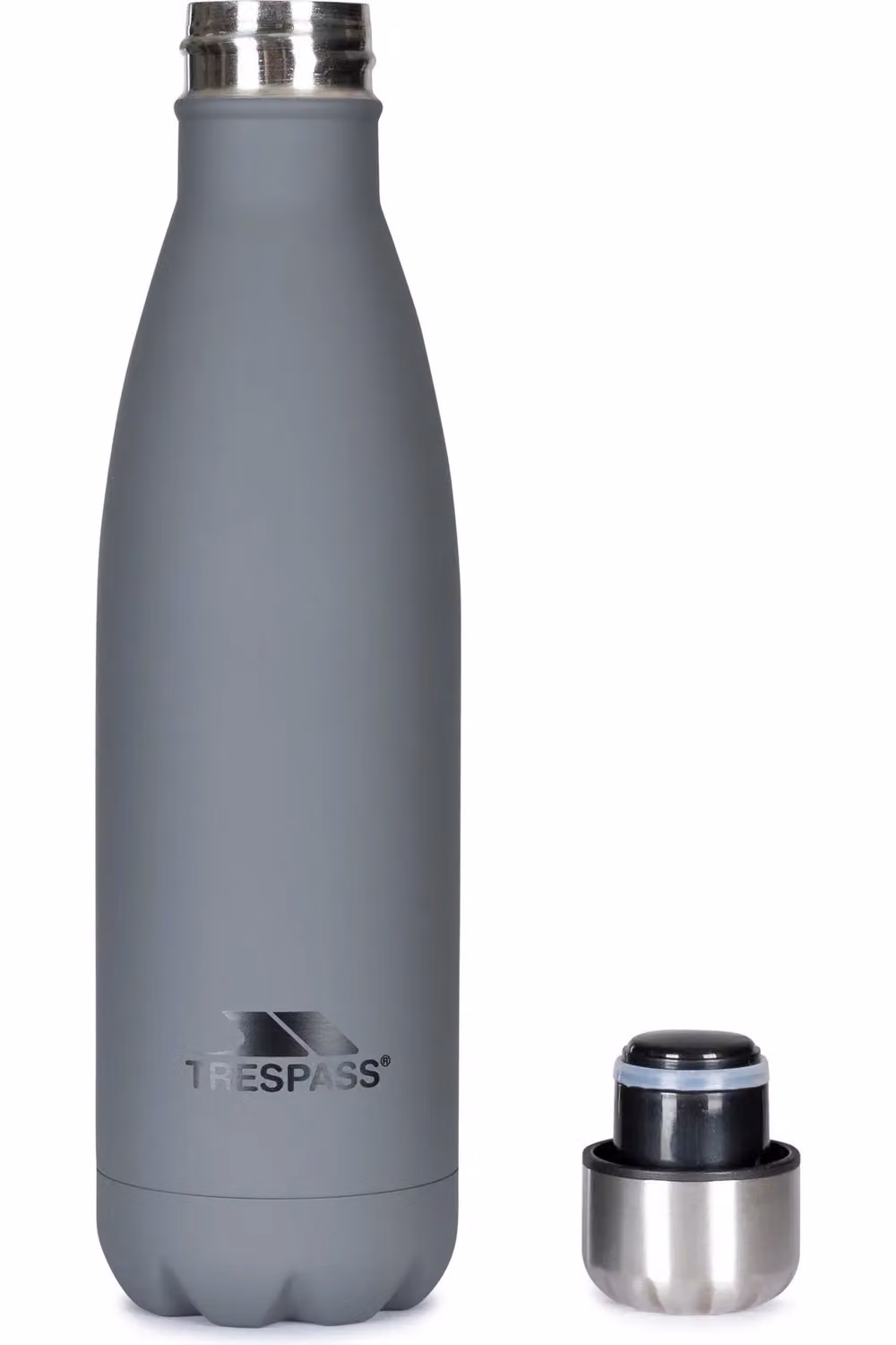 Trespass Cerro Vacuum Insulated Stainless Steel Thermal Flask, Grey, 500 ml – 2