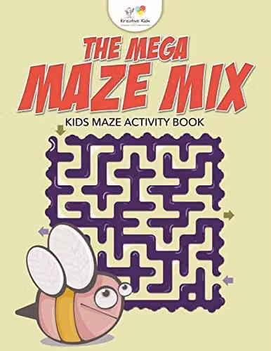 Kreative Kids The Mega Maze Mix Multicolour Kids Maze Activity Book