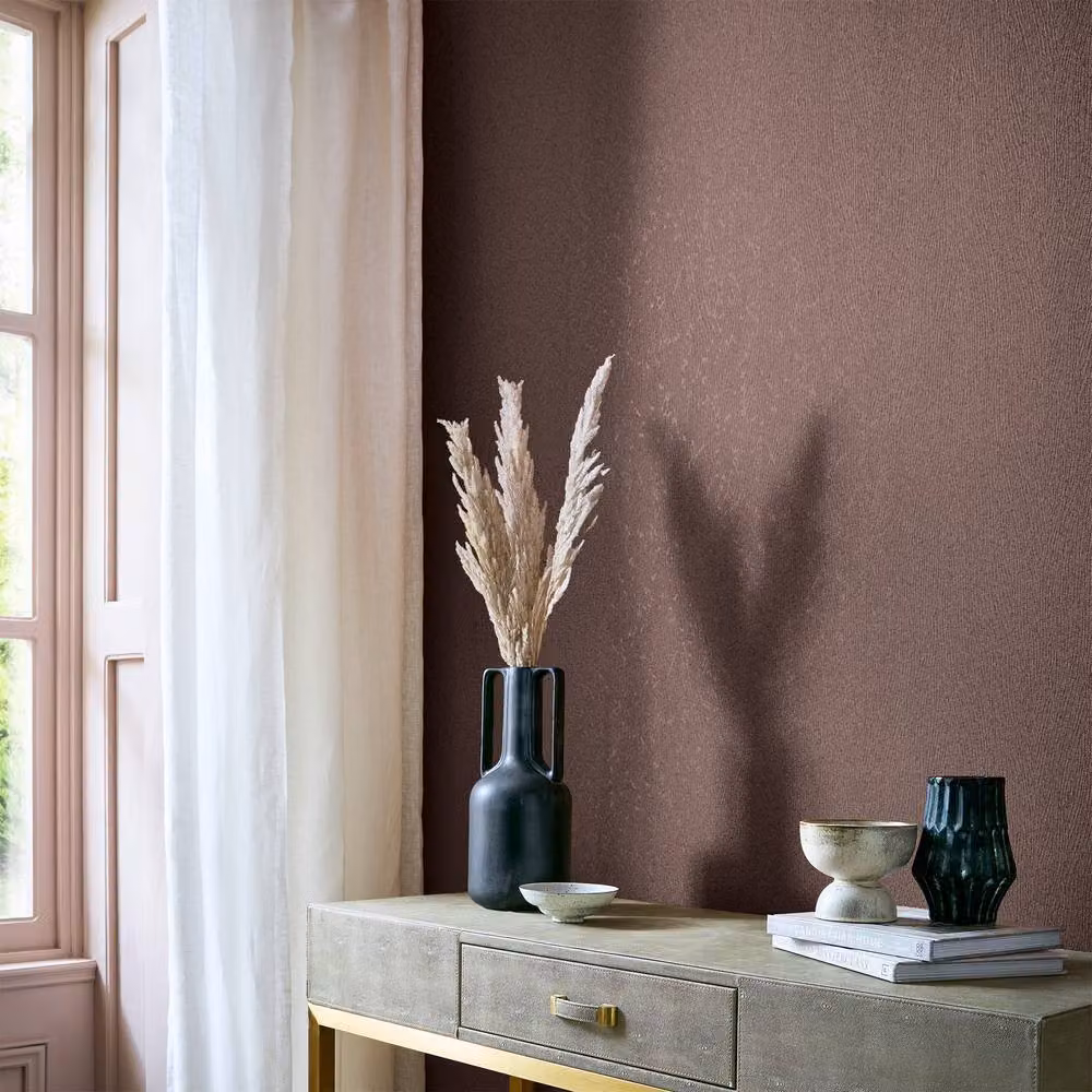 Boutique Veluto Heather Purple Abstract Vinyl Wallpaper, W: 52 cm, H: 1000 cm – 2