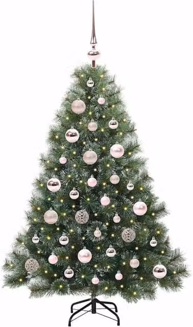 Berkfield Home Realistic Artificial Christmas Tree with 150 Warm White LEDs, Green, Height: 120 cm – 1