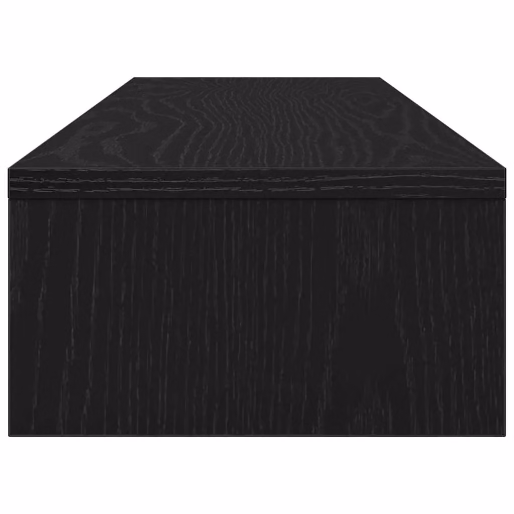 Berkfield Home Monitor Stand in Black Oak, W/D/H: 100 x 24 x 13 cm – 4
