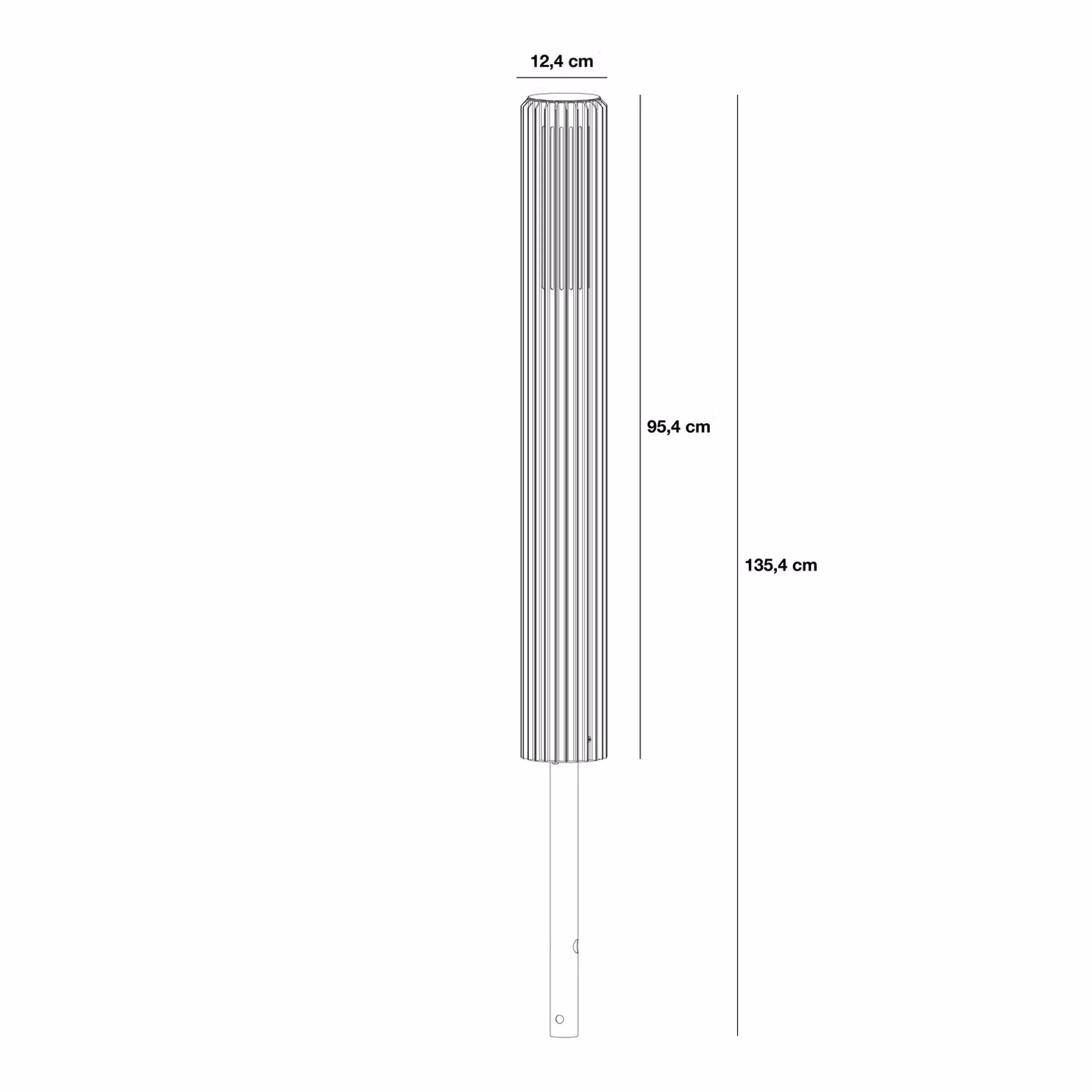Nordlux Aludra Black Metal Outdoor Post Light for Gardens with E27 Mains Connection and IP44 Rating – 3
