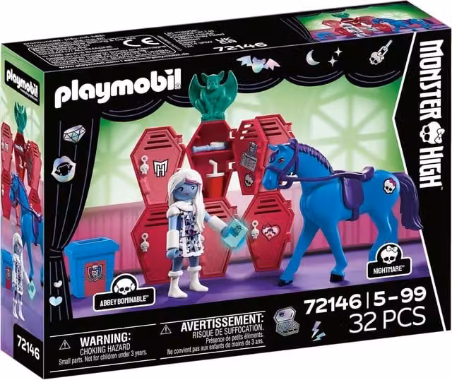 Playmobil Monster High Abbey at the Lockers Blue