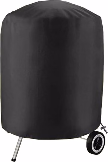 Livingandhome Waterproof Black Polyester Round Patio Grill Cover
