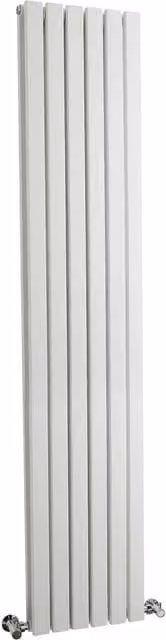 Balterley Square Vertical Double Panel Radiator, White, H 180.0 cm x W 35.4 cm – 1