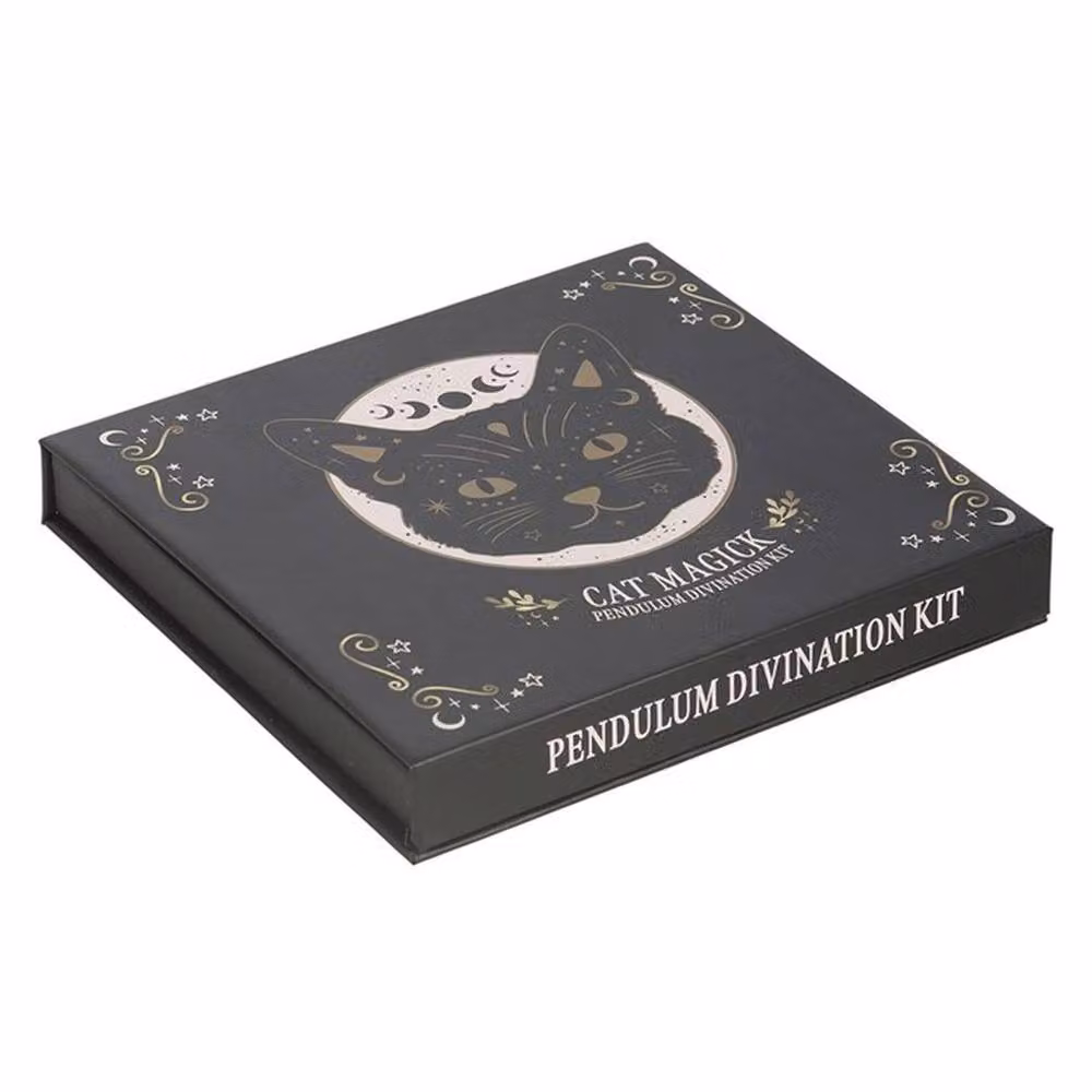 Uniqueful Black Cat Magick Pendulum Divination Kit in Black – 3
