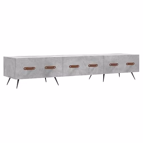 vidaXL TV Cabinet in Concrete Grey, W/D/H: 150 x 36 x 30 cm – 1