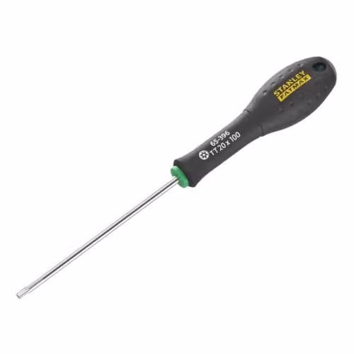 Stanley FatMax Tamper-Proof Torx Screwdriver TTX20 x 100mm in Black and Green