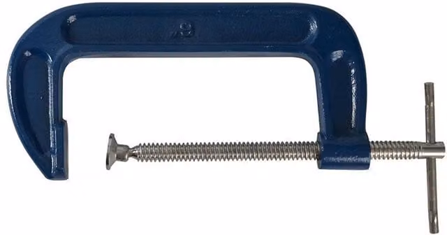 Bluespot Tools Fine Thread G-clamp in Blue and Multicolour – 1