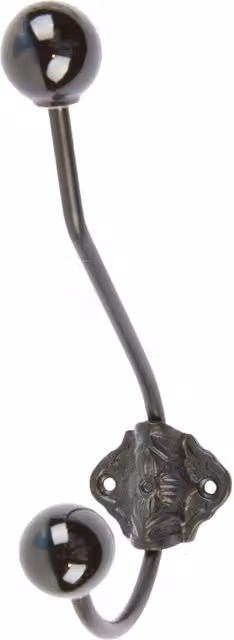 Hammer and Tongs Matt Black Iron Coat Hook