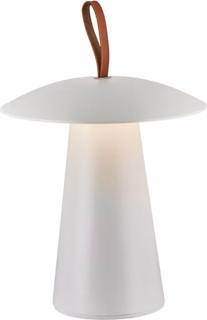 Nordlux Ara Portable LED Outdoor Garden Light, White Metal, IP54, Warm White, Rechargeable