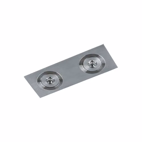 Netlighting Fiamma Modern 2 Light Recessed LED Downlight in Grey