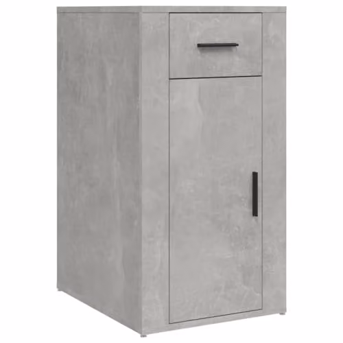 vidaXL Modern Desk Cabinet in Concrete Grey, W/D/H: 40 x 49 x 75 cm