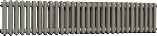 Lux Heat Horizontal Column Radiator in Dark Sage, 3 Column, W: 30 cm, H: 137 cm