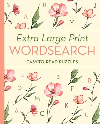 Arcturus Publishing Ltd Extra Large Print Wordsearch Easy-to-Read Puzzles for Seniors