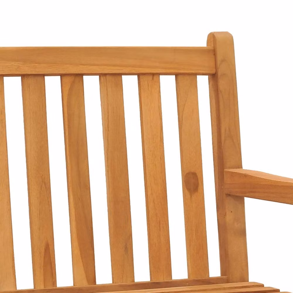 Berkfield Home Garden Bench in Brown Solid Teak Wood, Width: 180 cm – 3