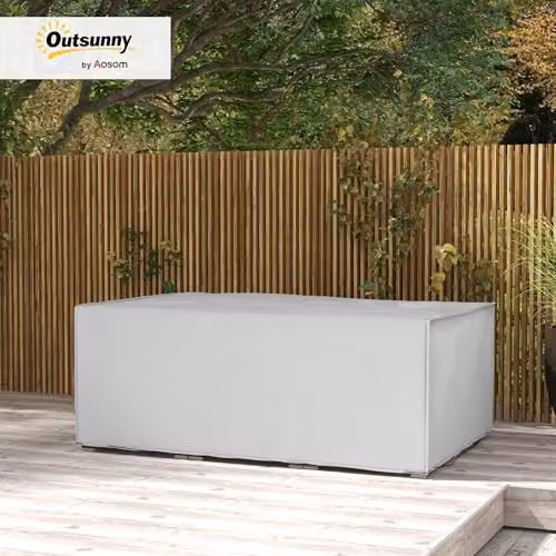 Outsunny Grey Waterproof Oxford Fabric Garden Sofa Cover, W: 210 cm, D: 140 cm, H: 80 cm – 2