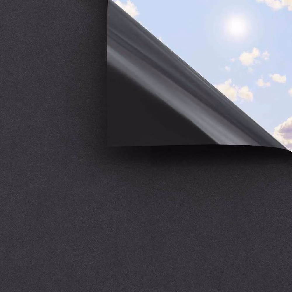 Berkfield Home Static Frosted Black PVC Soft Window Films, 3 Pack – 3