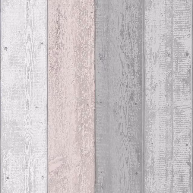Arthouse Grey Rustic Painted Wood Striped Paper Wallpaper Roll