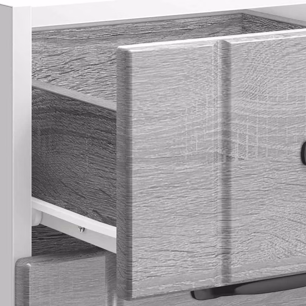 Berkfield Home Lucca Kitchen Base Cabinet in Grey Sonoma Engineered Wood, H 81.5 x W 46.0 x D 40.0 cm – 3