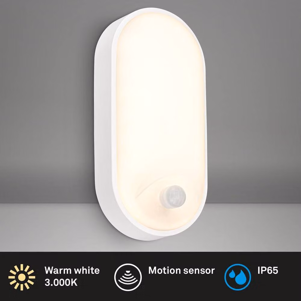 Briloner White IP65 LED Motion Sensor Floodlight for Garden and Wall Mounting – 2