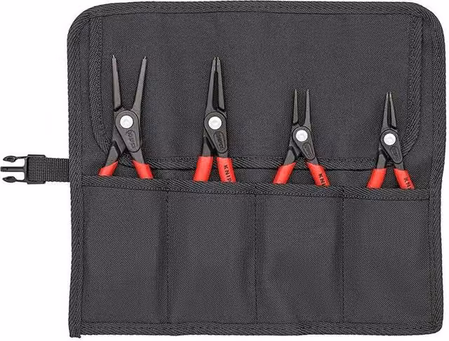 Knipex 4 Piece Precision Circlip Pliers Set in Black