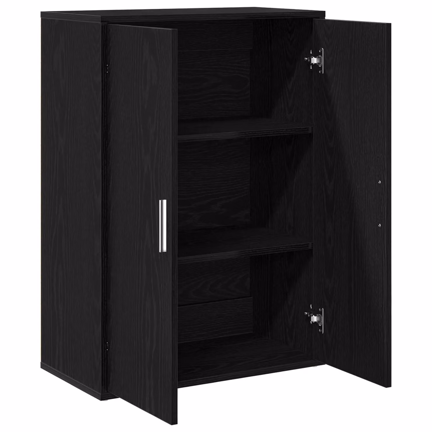 Berkfield Home Black Oak Modern Sideboard in Engineered Wood W/D/H: 60 x 31 x 84 cm – 2