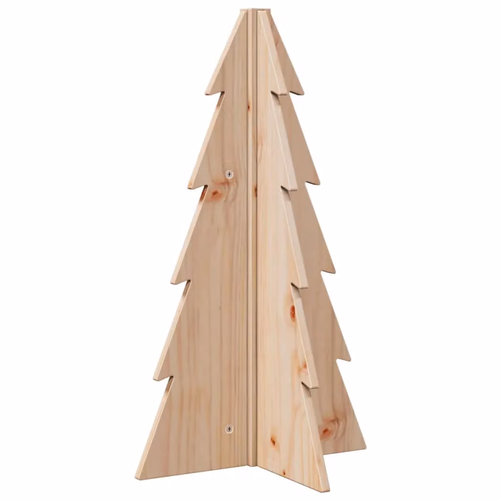 Berkfield Home Rustic Wooden Tabletop Christmas Tree in Brown, Height: 69.5 cm – 2