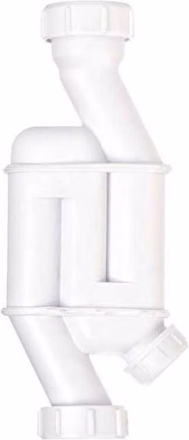 Securplumb White PVC Pedestal Trap