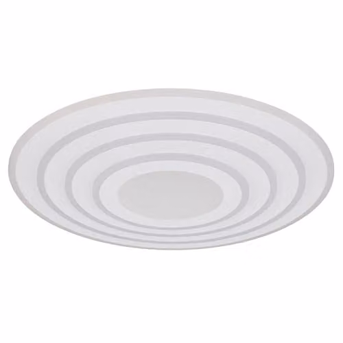 Globo Lighting Smart LED Ceiling Light with 3D Effect, Dimmable Remote Control and Night Light, White, Diameter: 70 cm