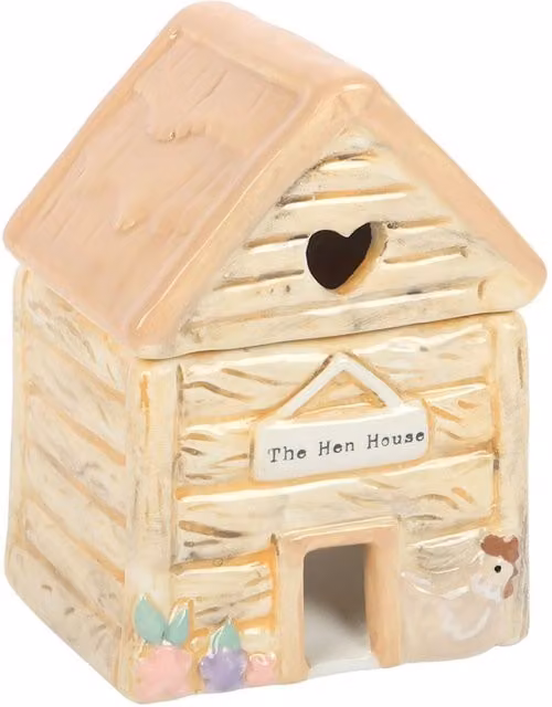 Something Different The Hen House Ceramic Oil Burner in Multicoloured