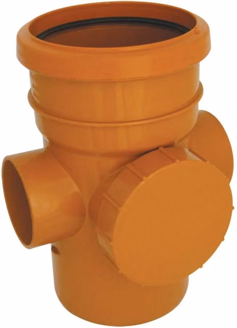 FloPlast Underground 110mm Access Pipe Socket/Spigot D274