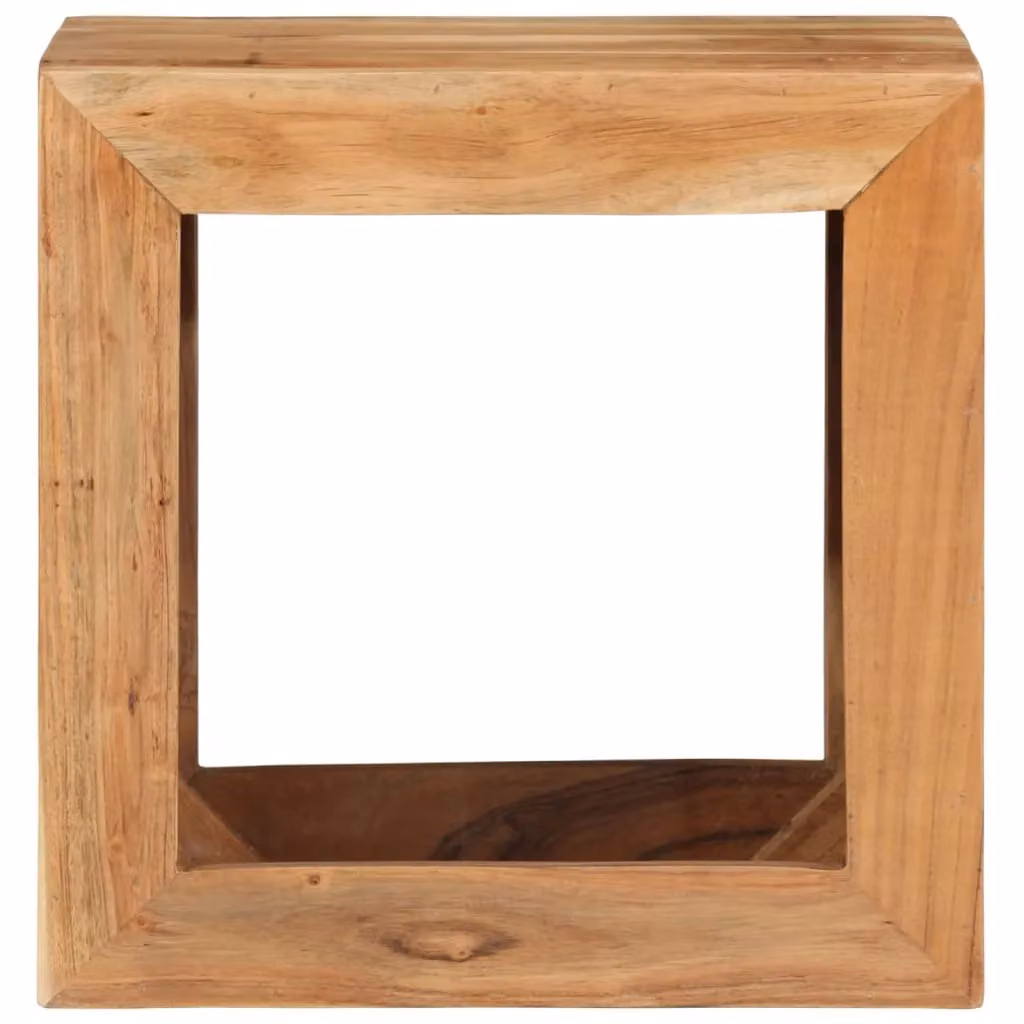 Berkfield Home Acacia Wood Stool in Brown, W/D/H: 40 x 30 x 40 cm – 2