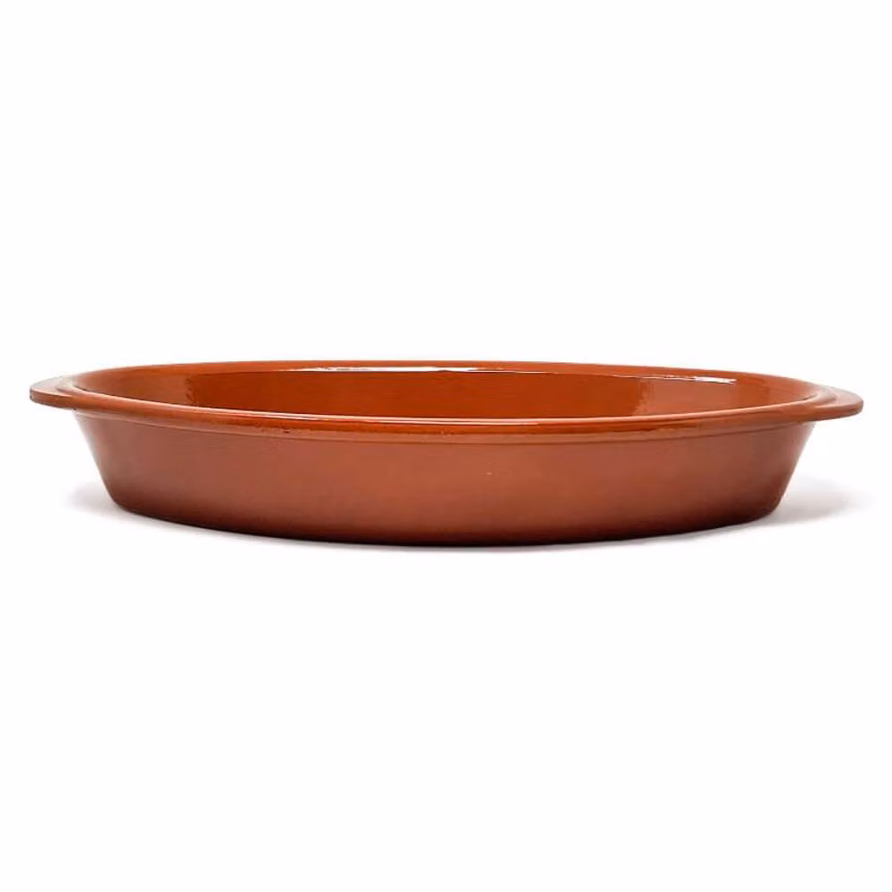 Verano Spanish Ceramics El Toro Brown Stoneware Oval Roasting Dish, 32 cm – 2