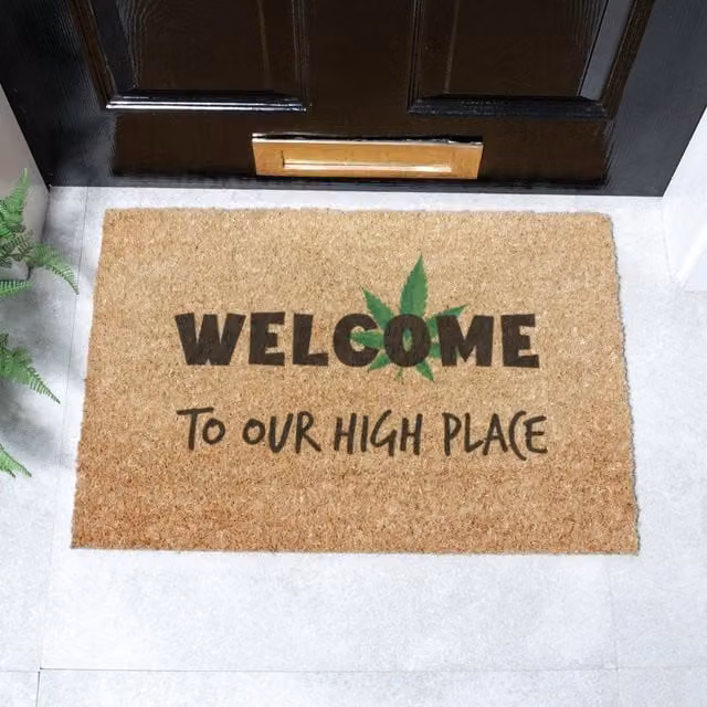 Artsy Mats Welcome To Our High Place Doormat in Brown, W/D: 60 x 40 cm