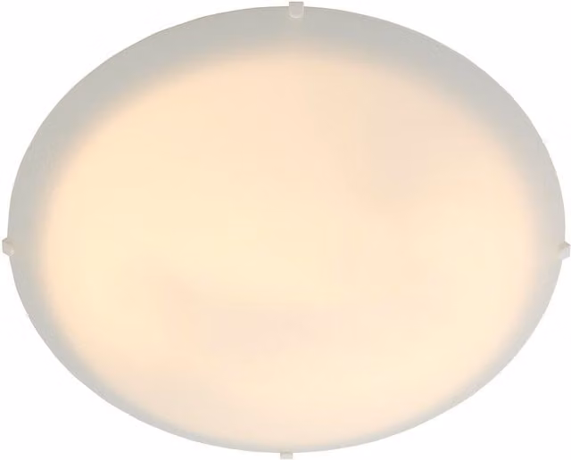 Nordlux Standard Round Ceiling Light in White Glass for Hallways and Bathrooms, E27, Diameter: 38 cm