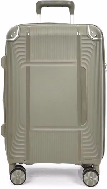 House of Leather Expandable Lightweight Hard Shell Cabin Suitcase HOL-1107 in Green, W/D/H: 57.0 x 24.0 x 32.0 cm