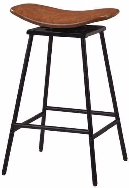 Costway Set of 2 Brown Faux Leather Swivel Barstools with Metal Frame – 1