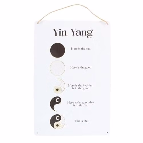 Something Different White Abstract Geometric Metal Hanging Wall Plaque, 30 cm