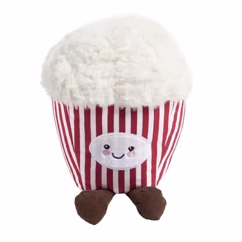 OHS Red Poppy Popcorn Fleece Novelty Scatter Cushion, Diameter: 25 cm – 1