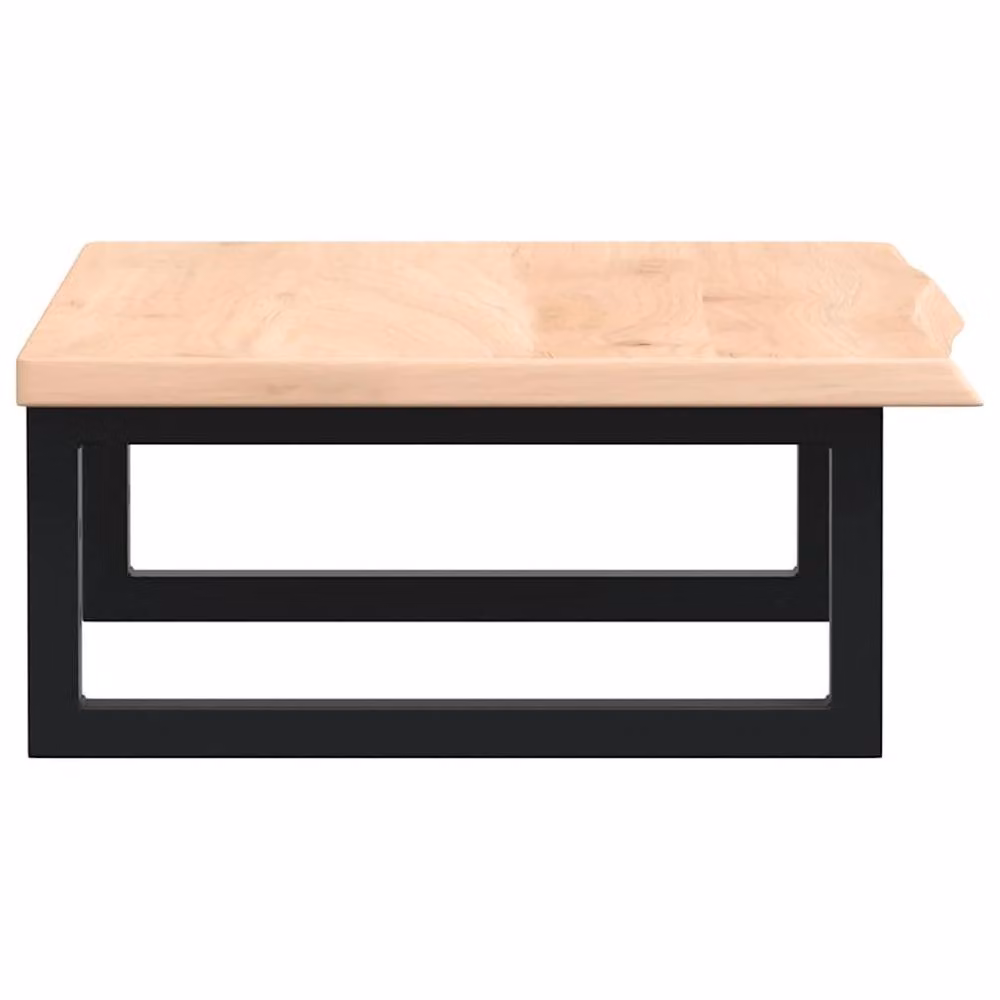 Berkfield Home Wall Mounted Basin Shelf in Light Oak and Steel – 3