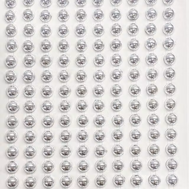 Syntego 400 Metallic Silver Round Pearls