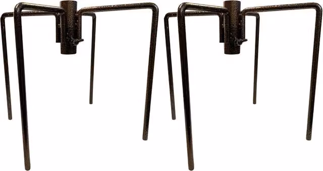 Bird Feeding Station Stabiliser Stand Base in Bronze Steel