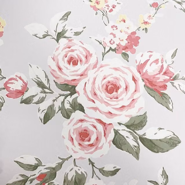 Muriva Canterbury Floral Botanical Wallpaper in Red