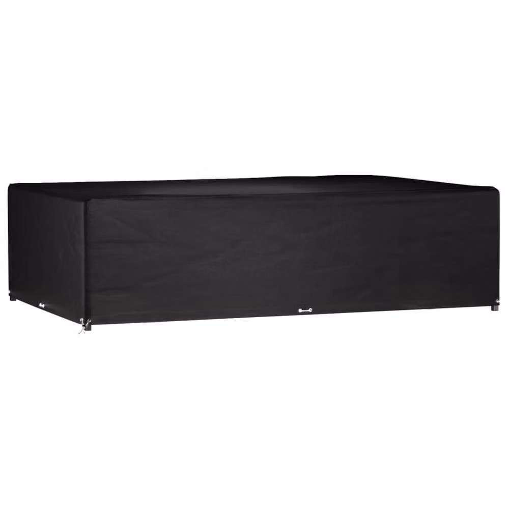 Berkfield Home Water Repellent Rectangular Garden Furniture Cover with 16 Eyelets, Black, W/D/H: 325 x 205 x 90 cm – 2