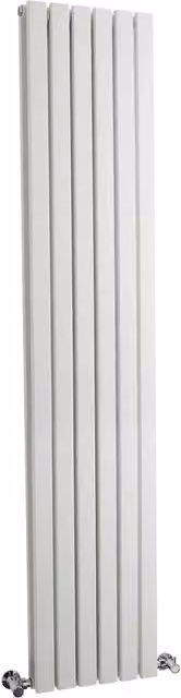 Balterley Square Vertical Double Panel Radiator, White, H 180.0 cm x W 35.4 cm